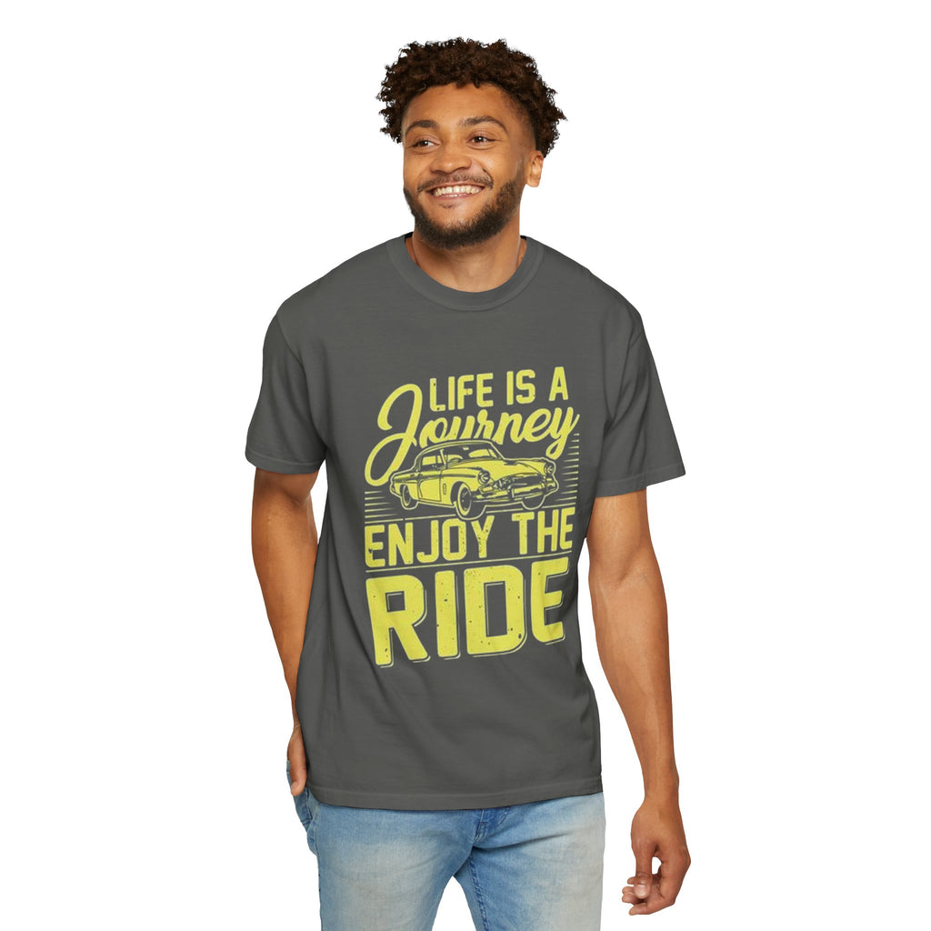 Enjoy The Ride T-Shirt — 'Life Is A Journey' Vintage Car Tee