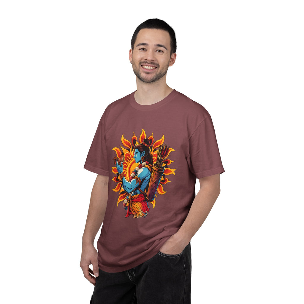 T-Shirt Ram Ji — Mythic Archer Illustration Tee (Sunburst Warrior Graphic)