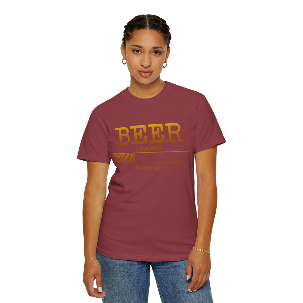 Beer Loading T‑Shirt — Funny 'Please Wait' Drinking Tee