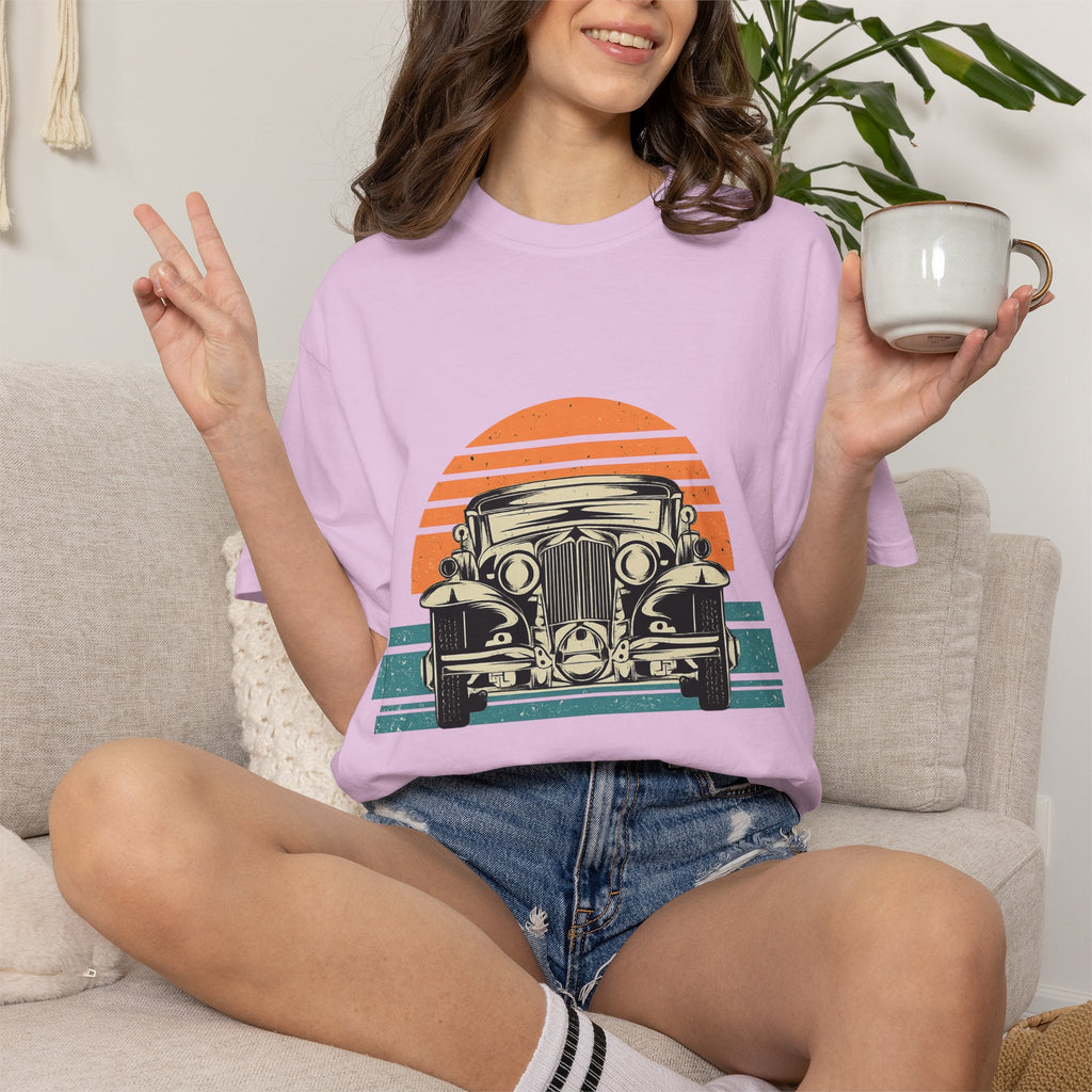 Vintage Car Sunset T-Shirt