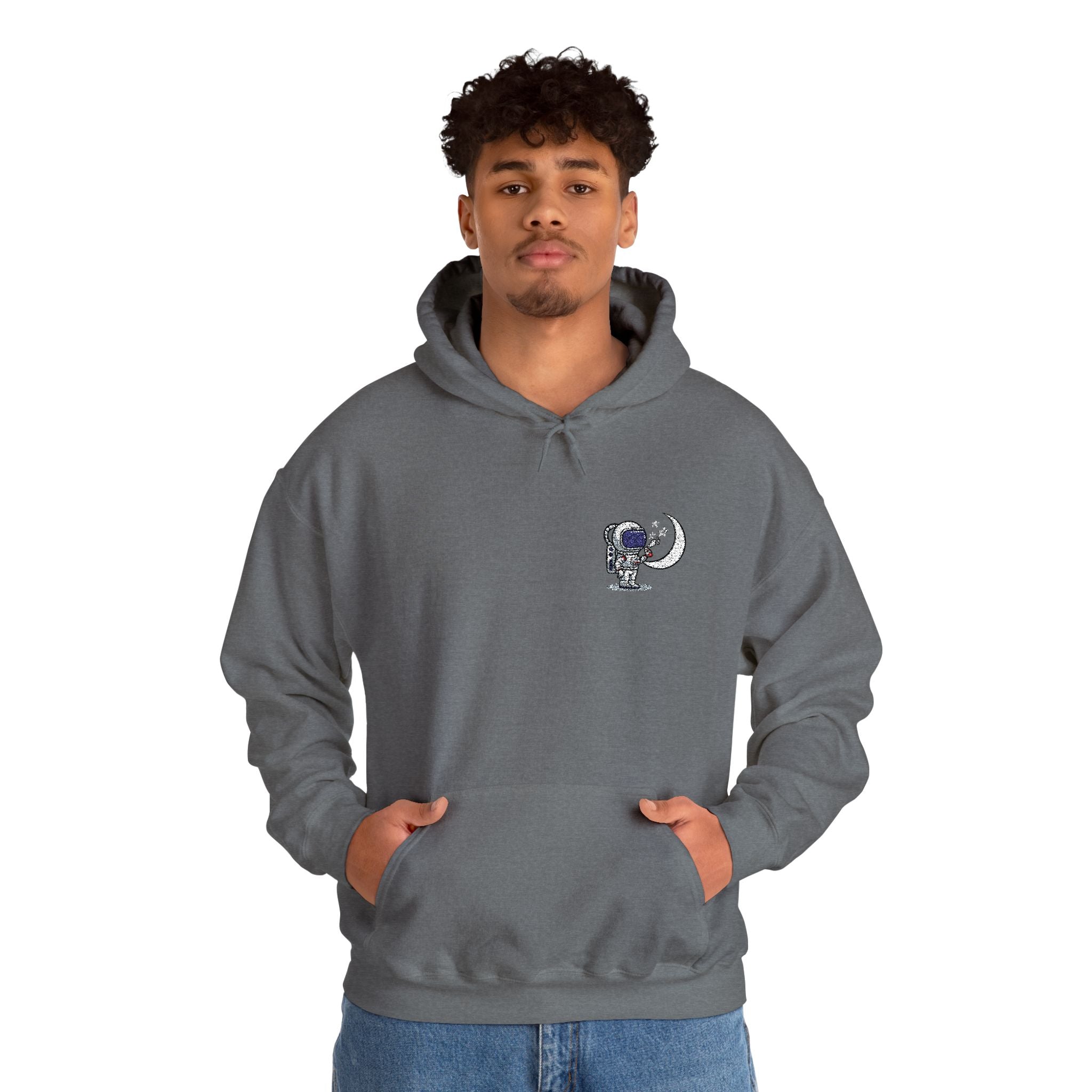 Skull Moon Hoodie — Gothic Night Sky Graphic Sweatshirt
