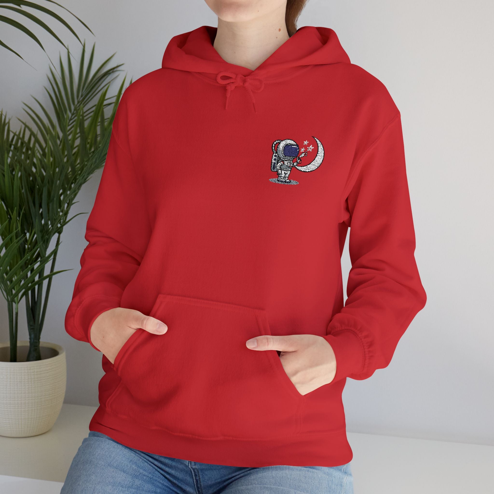 Skull Moon Hoodie — Gothic Night Sky Graphic Sweatshirt