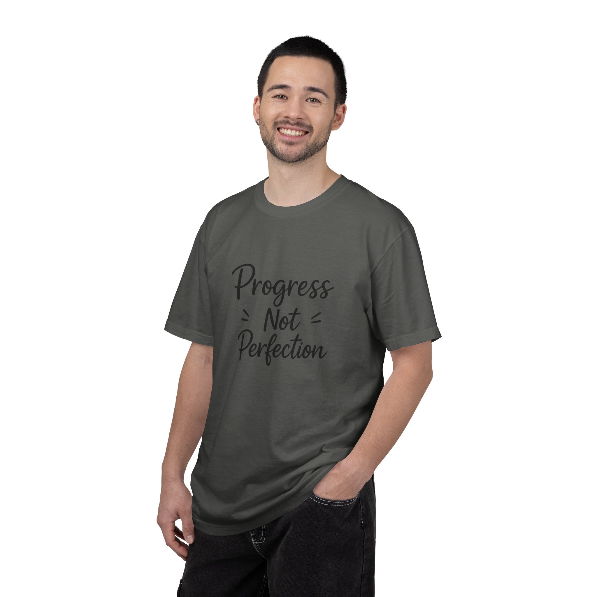 T-Shirt — "Progress Not Perfection" Inspirational Graphic Tee