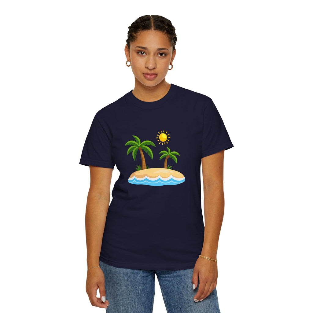 Island Paradise T-Shirt — Tropical Palm Tree Beach Graphic