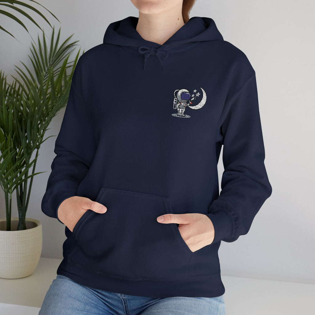 Skull Moon Hoodie — Gothic Night Sky Graphic Sweatshirt