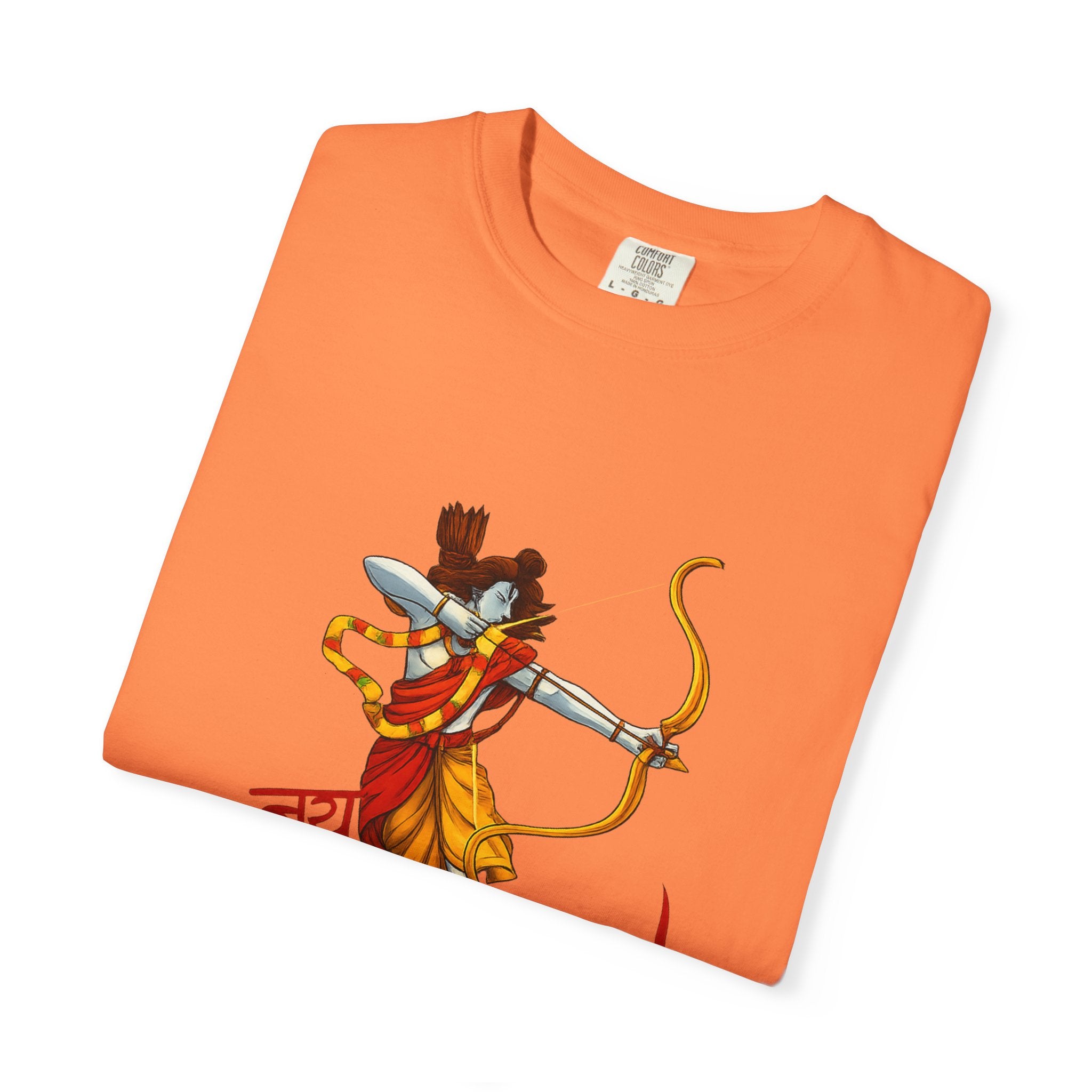 Ram Archer T-Shirt with ‘Jai Shri Ram’ Hindi Script — Hindu Festival & Devotional Tee