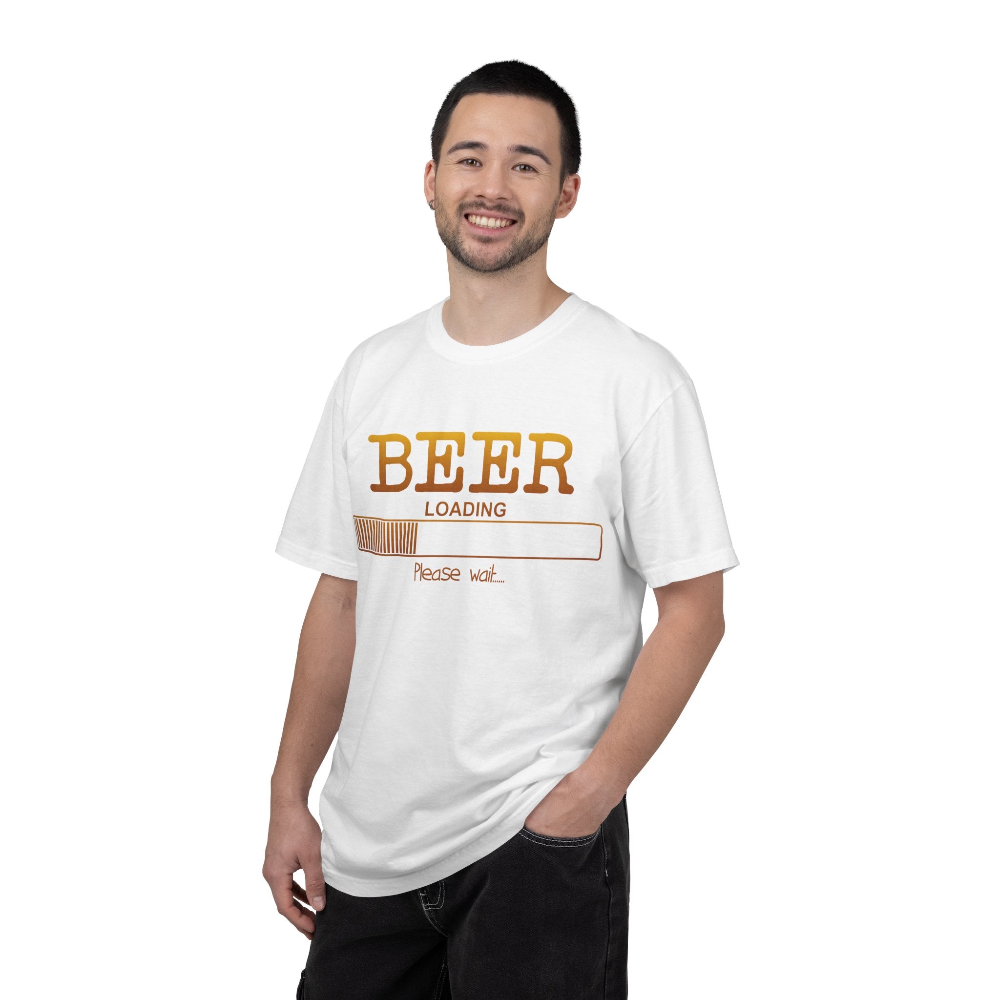 Beer Loading T‑Shirt — Funny 'Please Wait' Drinking Tee