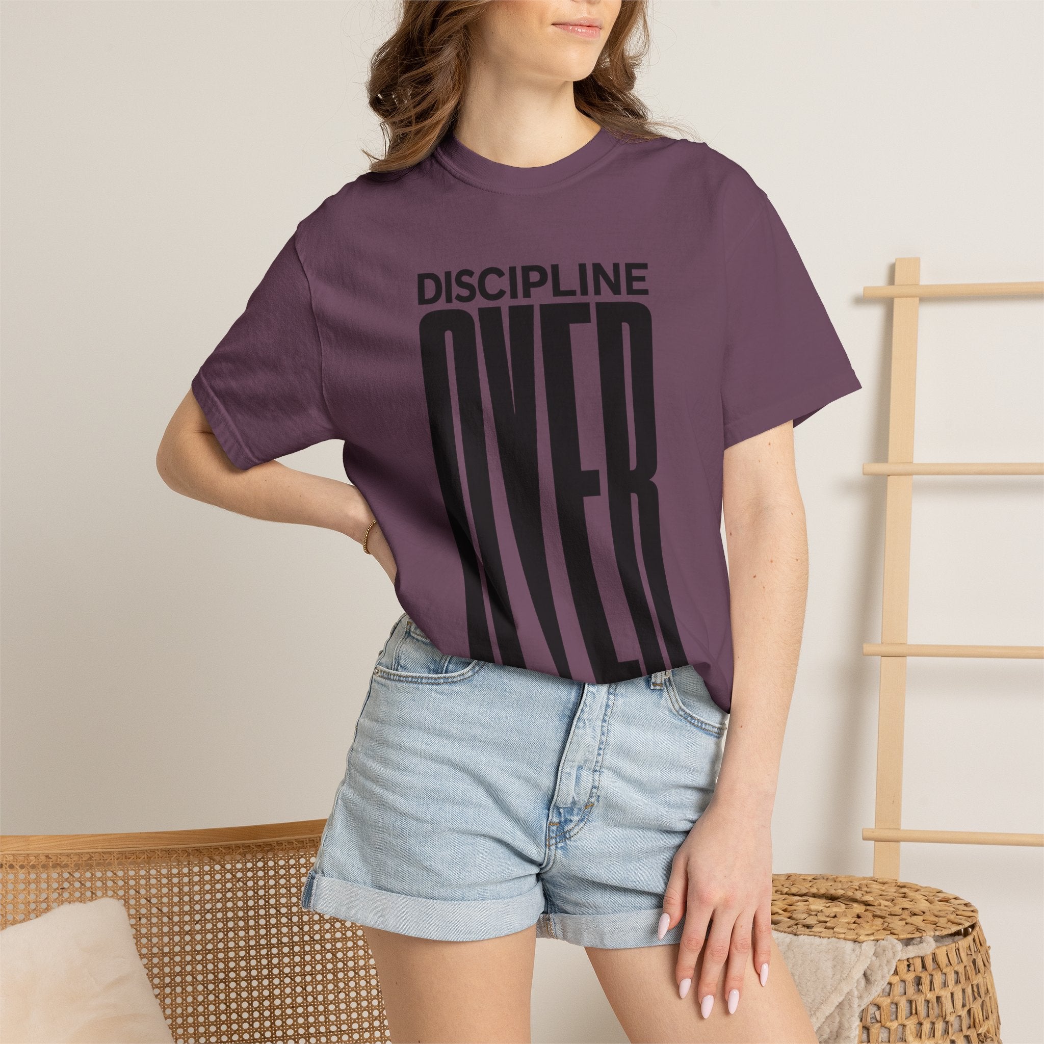 Discipline Over Motivation T-Shirt — Motivational Fitness Tee