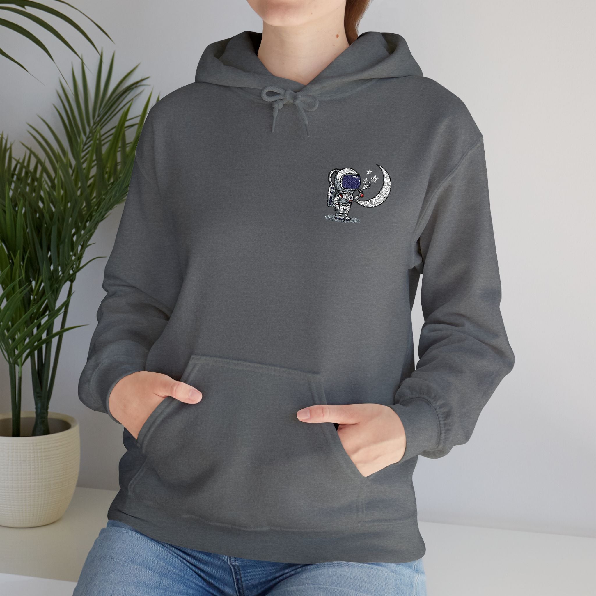 Skull Moon Hoodie — Gothic Night Sky Graphic Sweatshirt