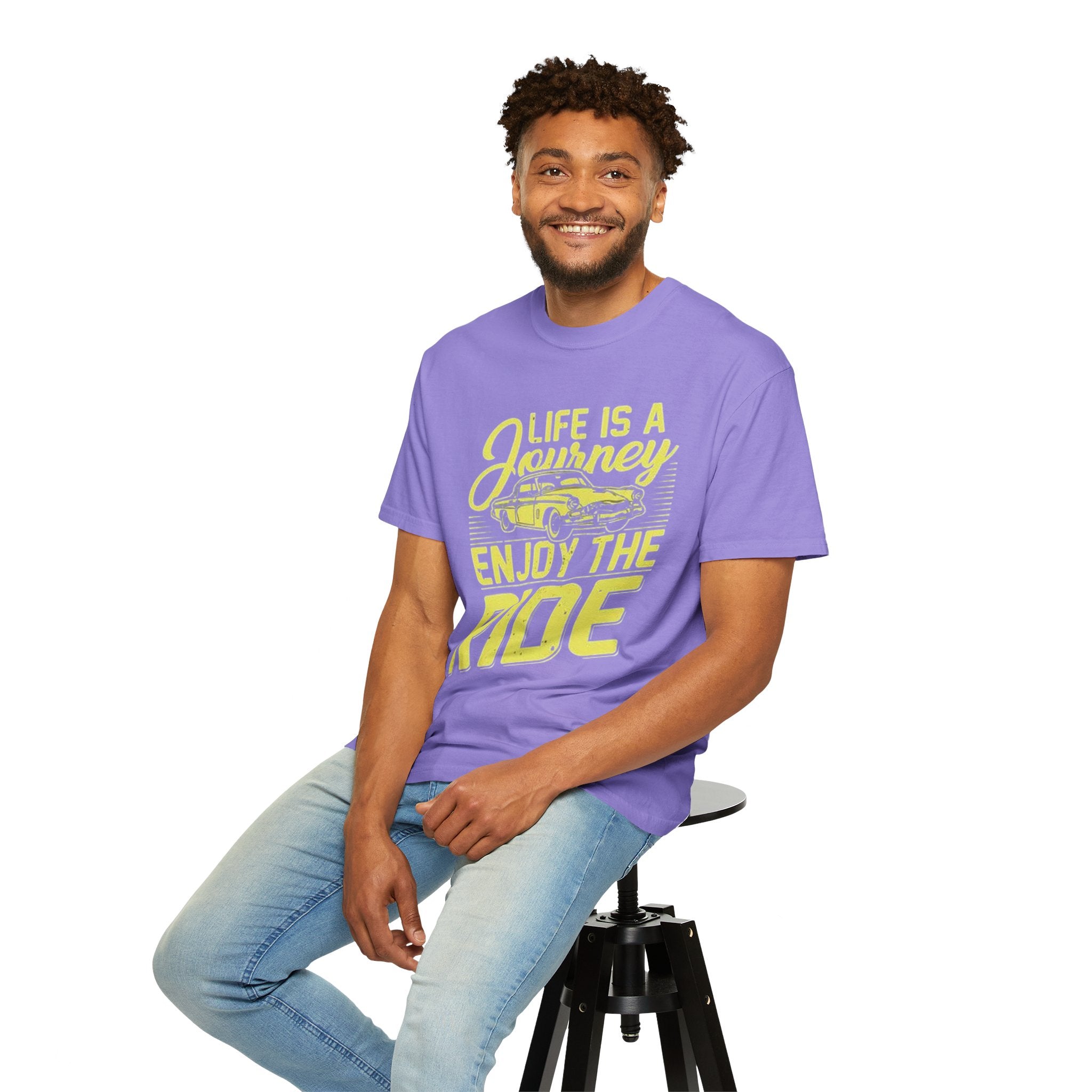 Enjoy The Ride T-Shirt — 'Life Is A Journey' Vintage Car Tee