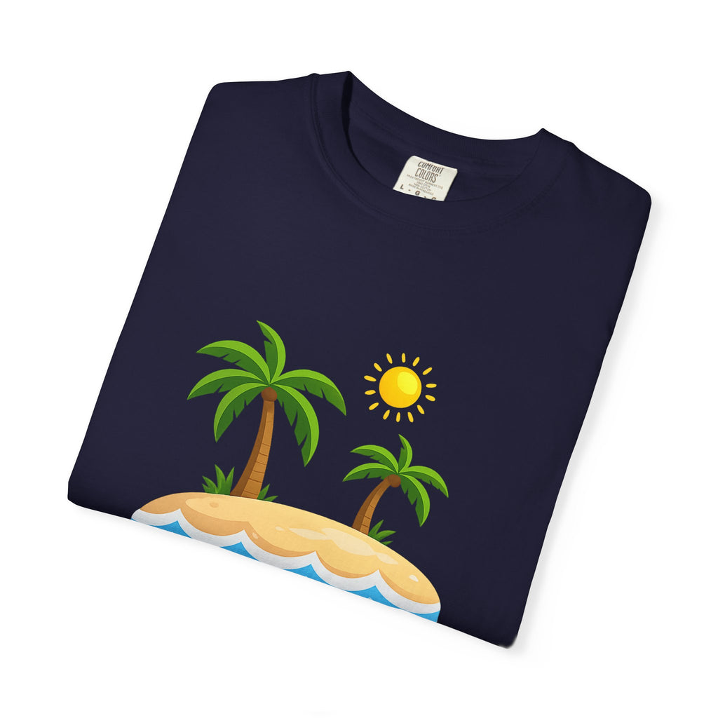 Island Paradise T-Shirt — Tropical Palm Tree Beach Graphic