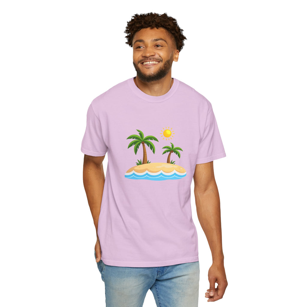 Island Paradise T-Shirt — Tropical Palm Tree Beach Graphic