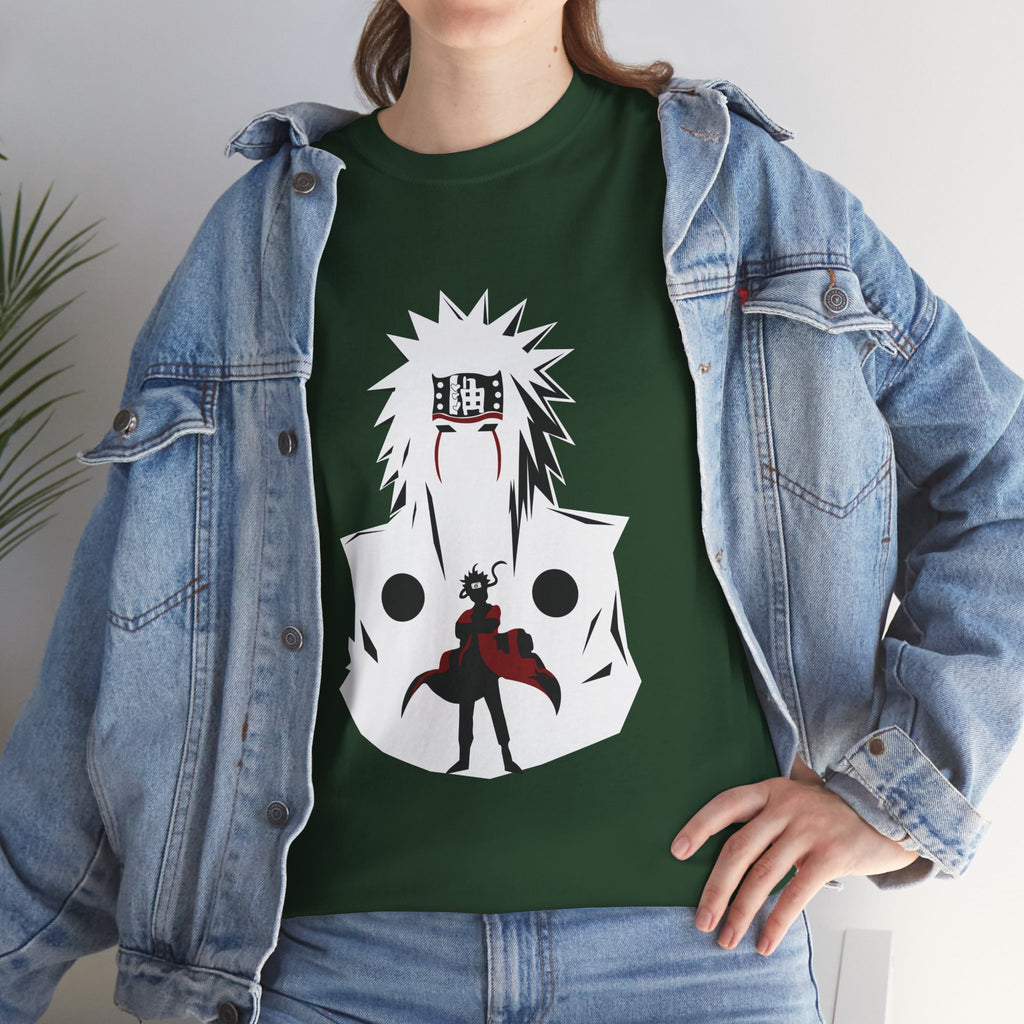 Anime Shadow Warrior T-Shirt — Silhouette Battle Graphic Tee