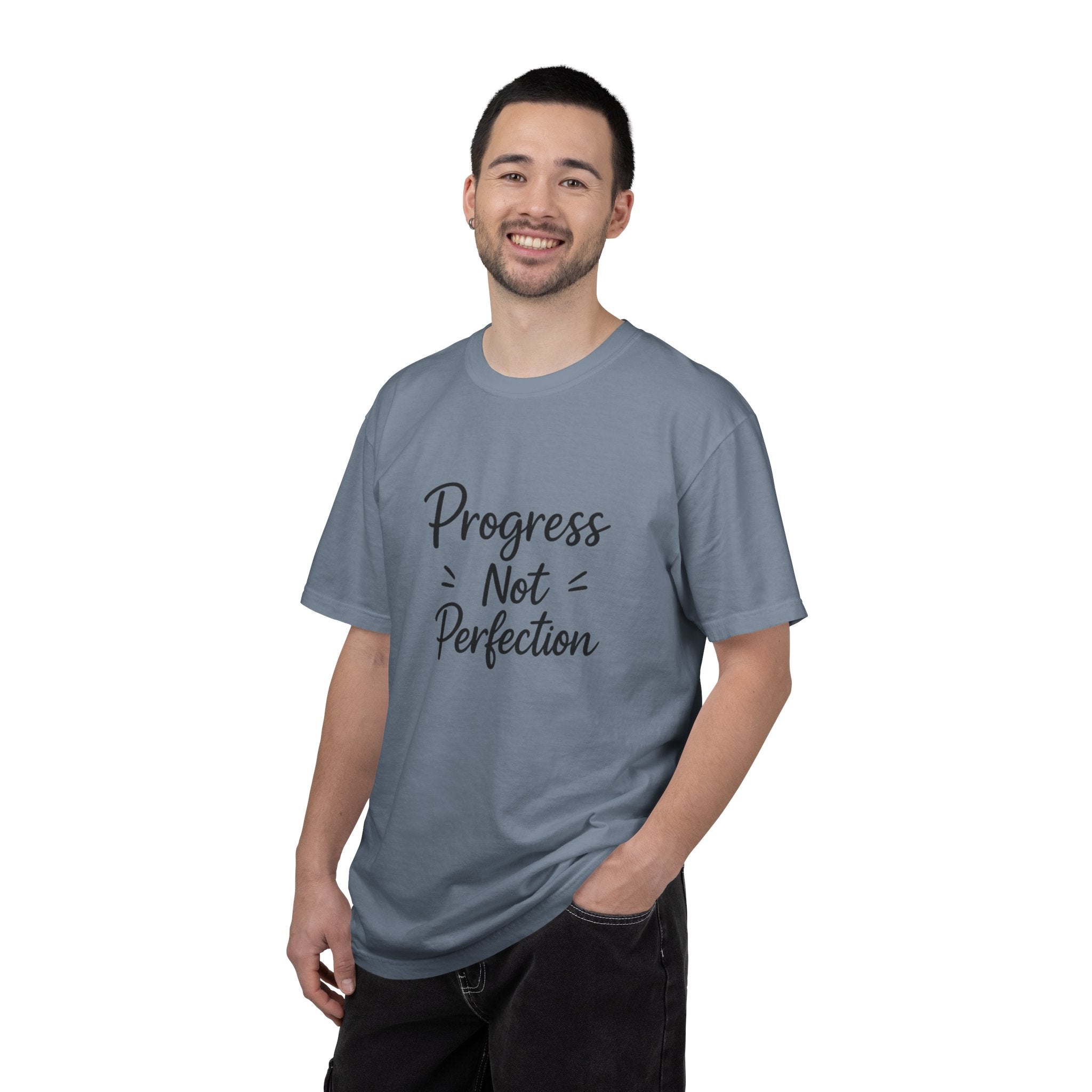 T-Shirt — "Progress Not Perfection" Inspirational Graphic Tee