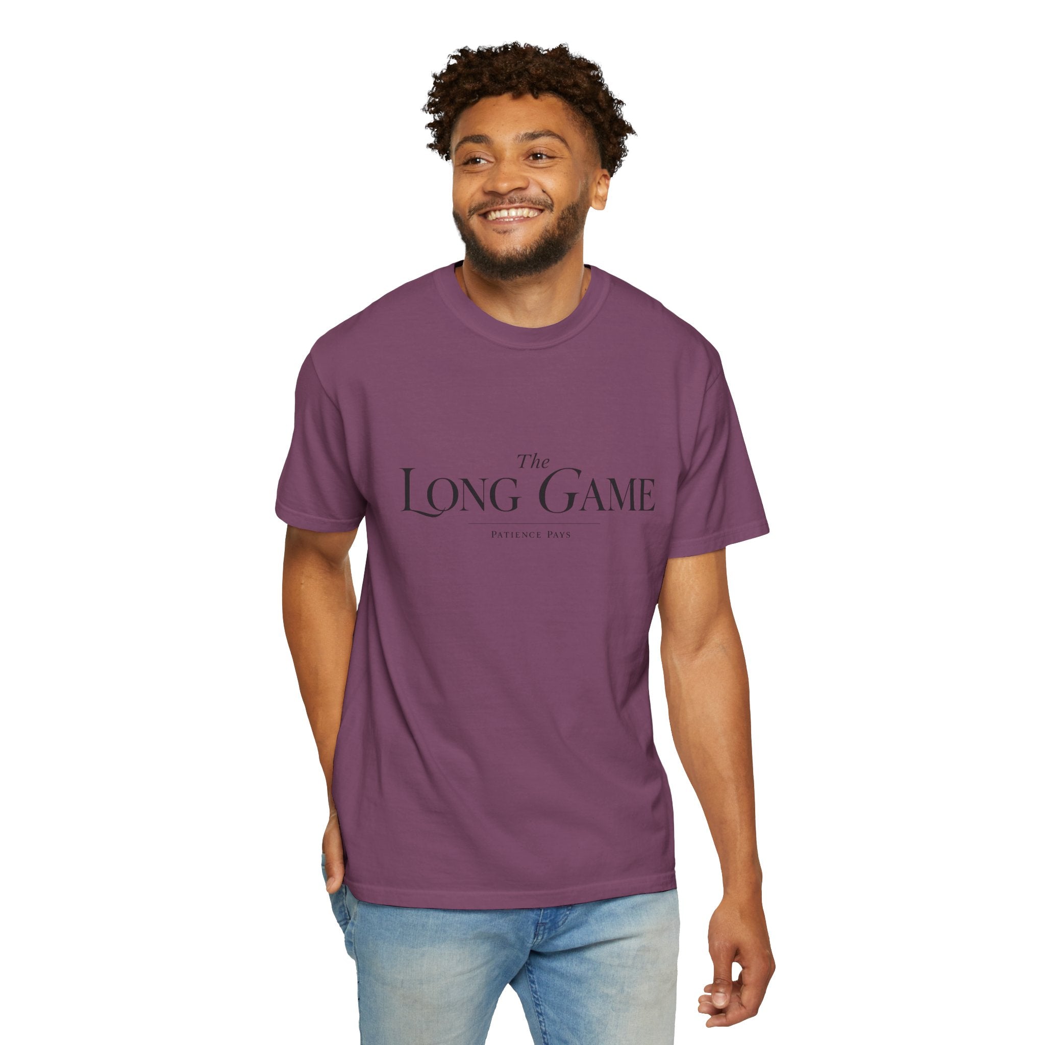 The Long Game T-Shirt — Minimalist Script Tee