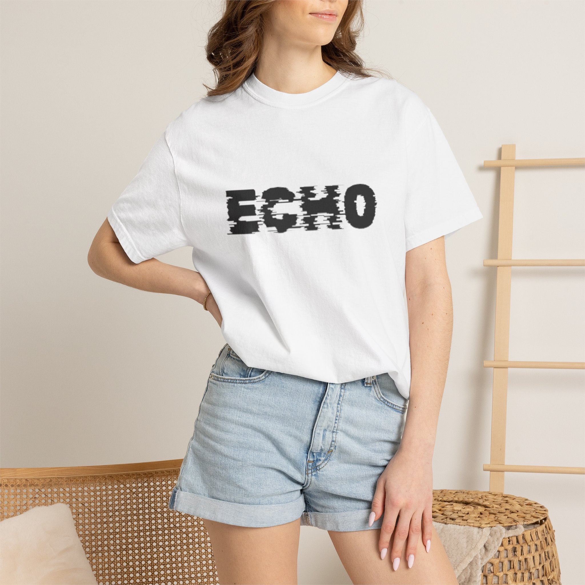 Echo Distorted Logo T-Shirt