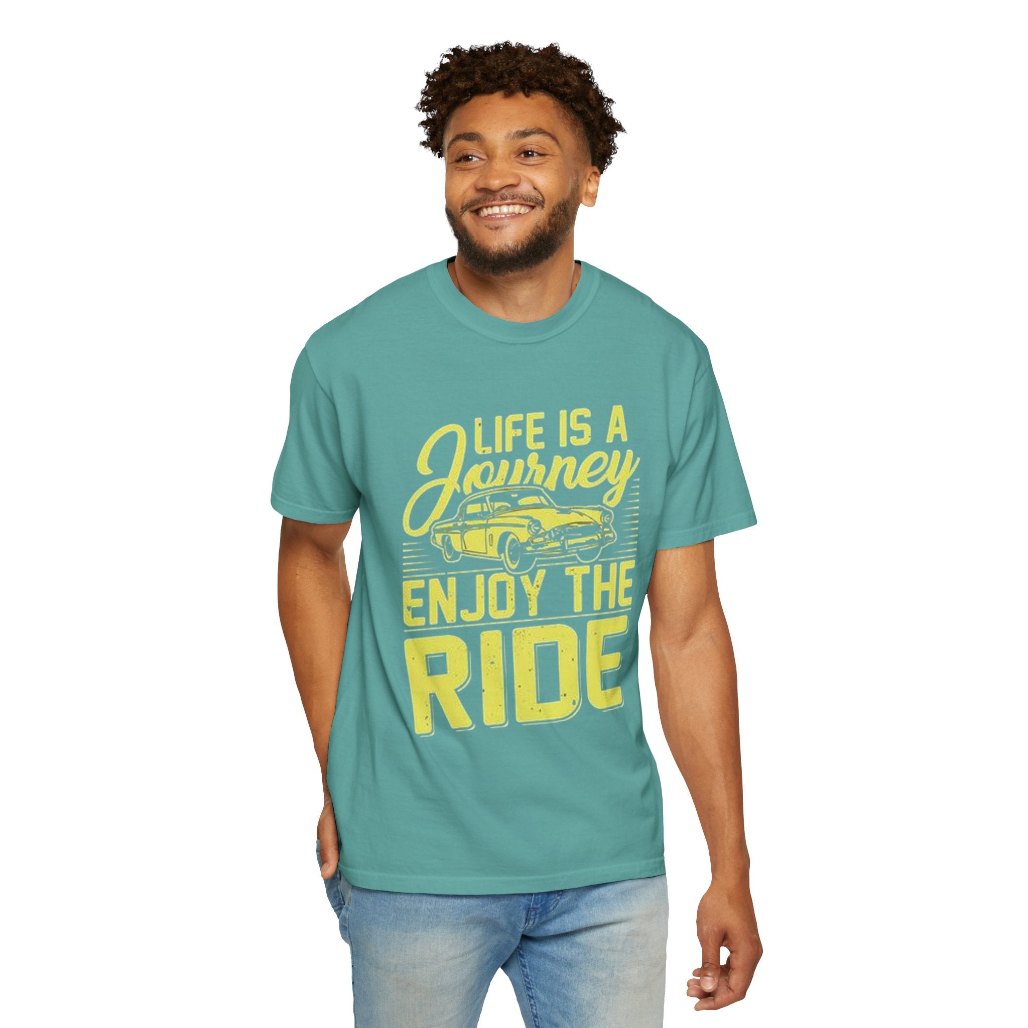 Enjoy The Ride T-Shirt — 'Life Is A Journey' Vintage Car Tee