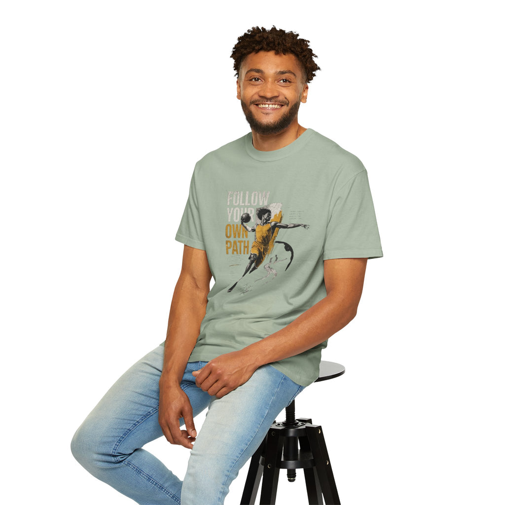Follow Your Own Path T-Shirt — Inspirational Soccer Player Graphic Tee