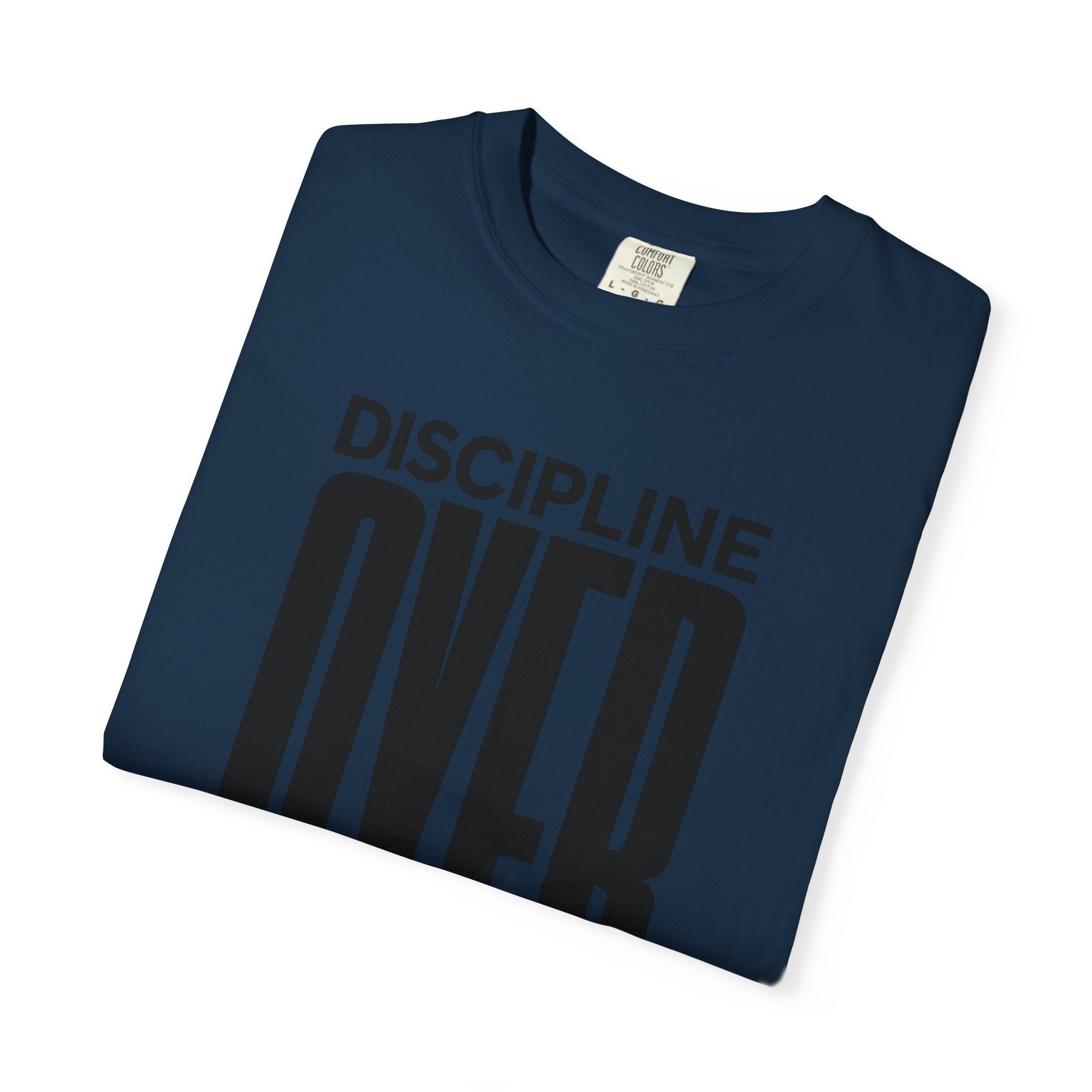 Discipline Over Motivation T-Shirt — Motivational Fitness Tee