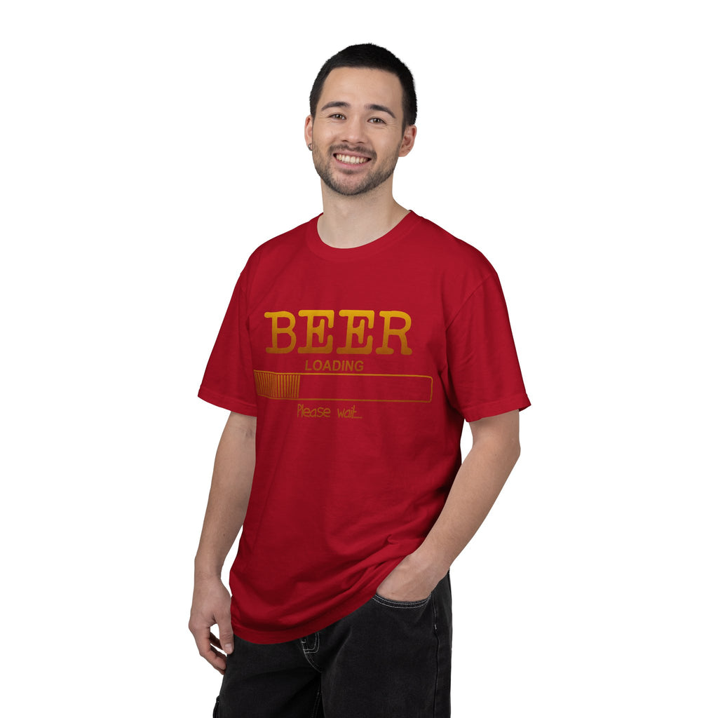 Beer Loading T‑Shirt — Funny 'Please Wait' Drinking Tee