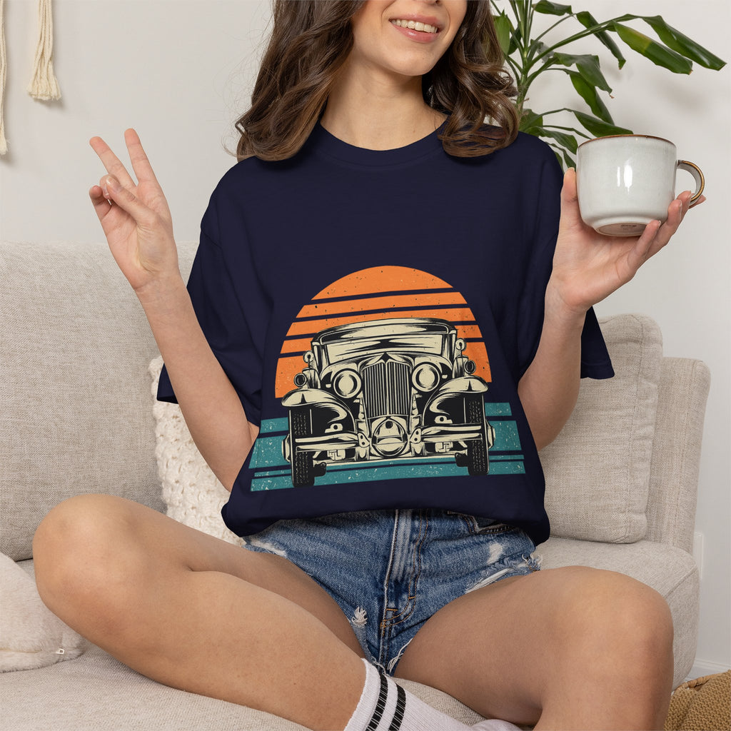 Vintage Car Sunset T-Shirt