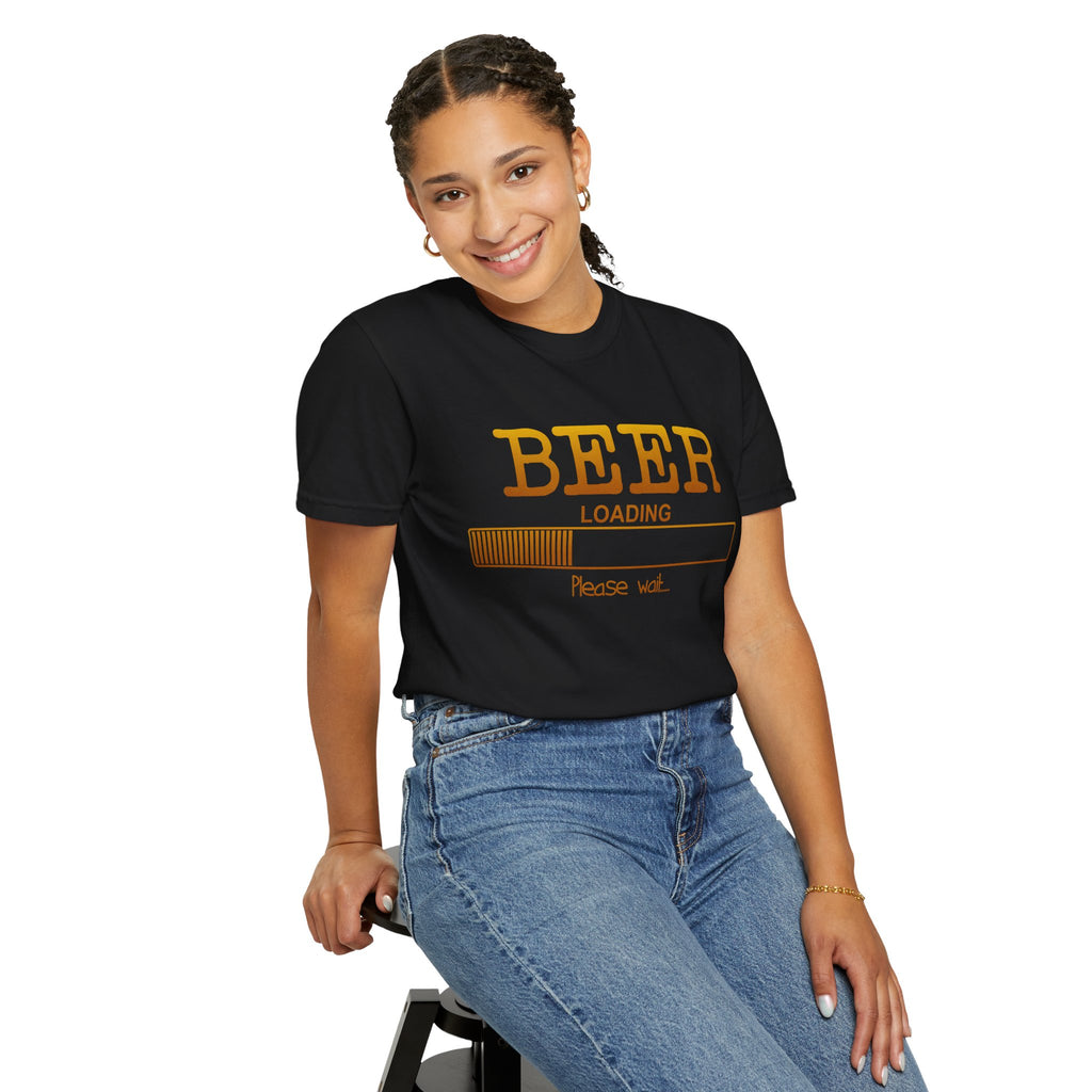 Beer Loading T‑Shirt — Funny 'Please Wait' Drinking Tee