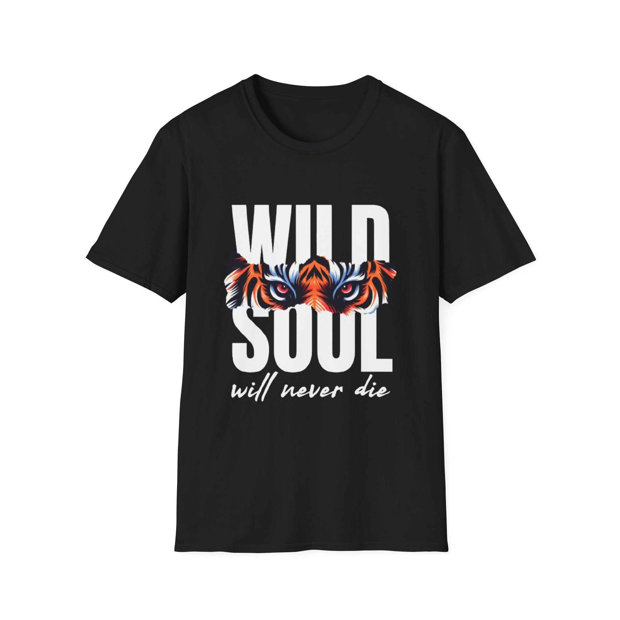 Wild Soul T-Shirt – "Wild Soul Will Never Die" Tiger Eyes Graphic Tee