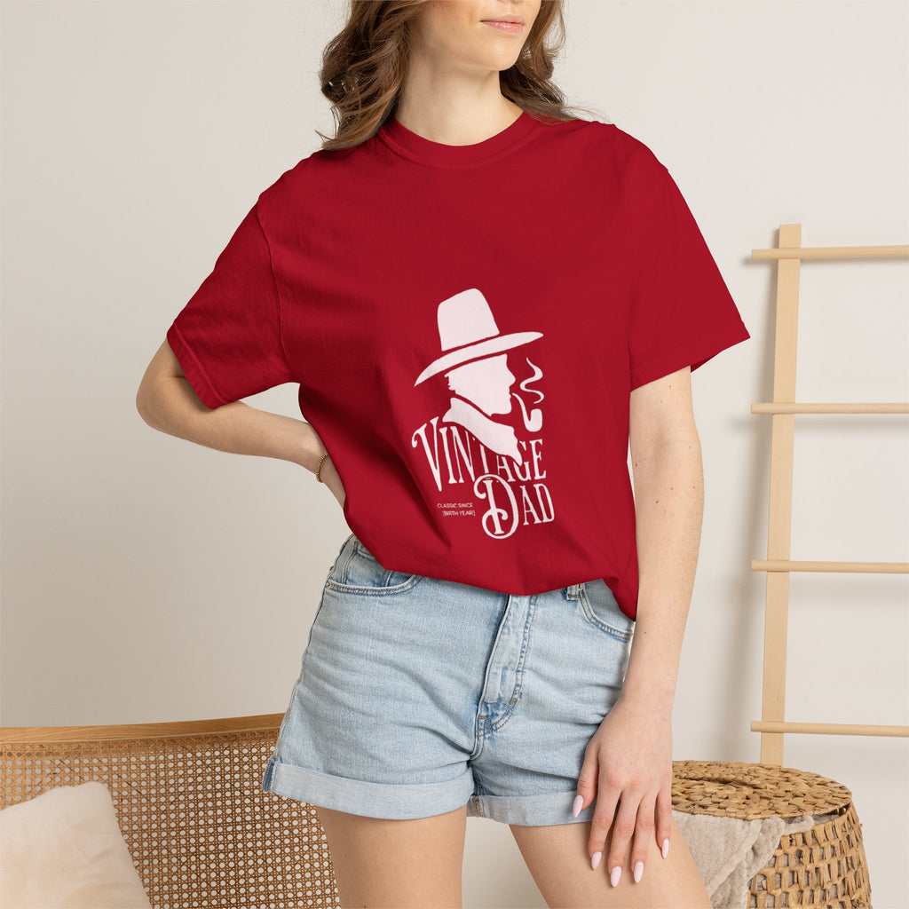 Vintage Dad graphic tee | Retro hat & pipe design