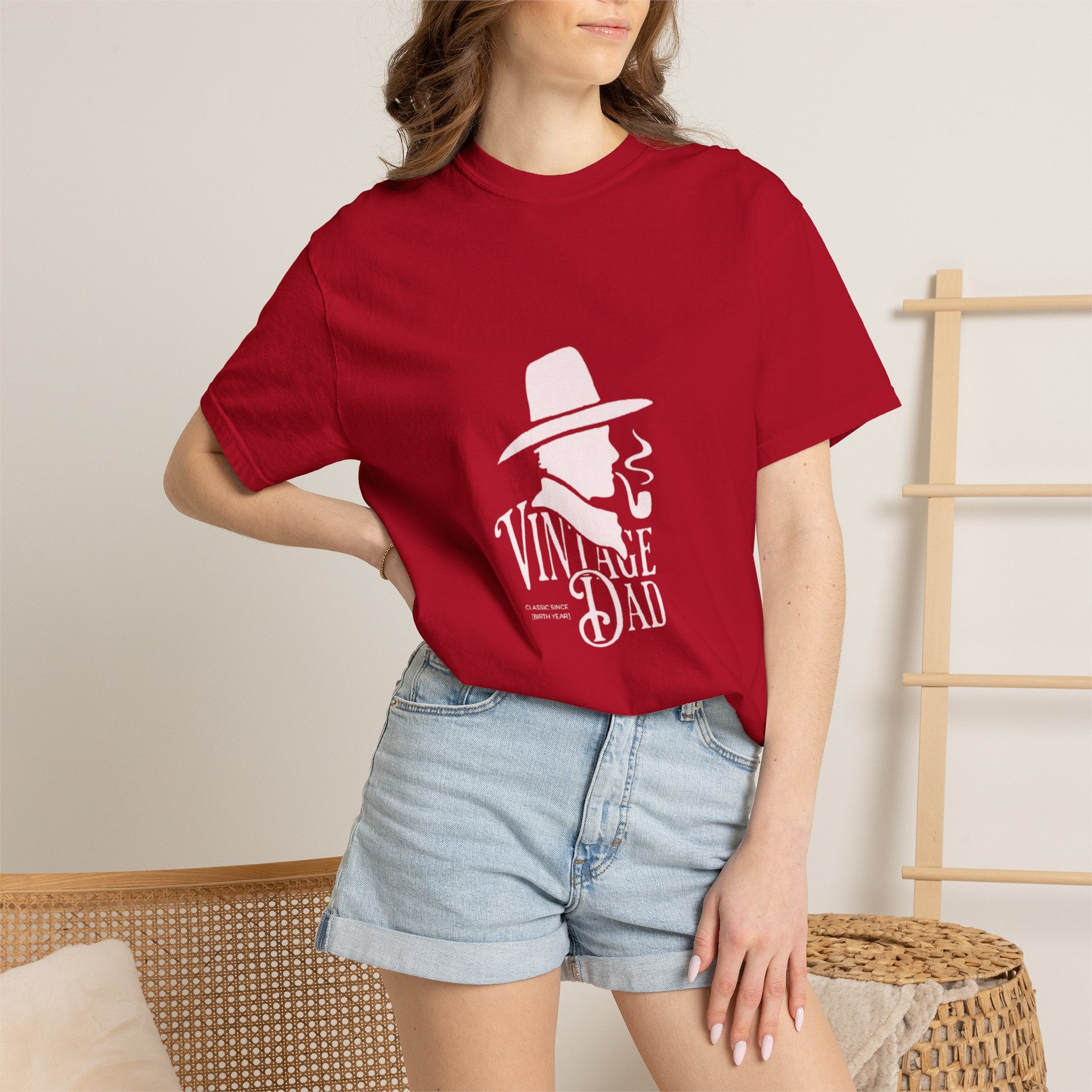 Vintage Dad graphic tee | Retro hat & pipe design