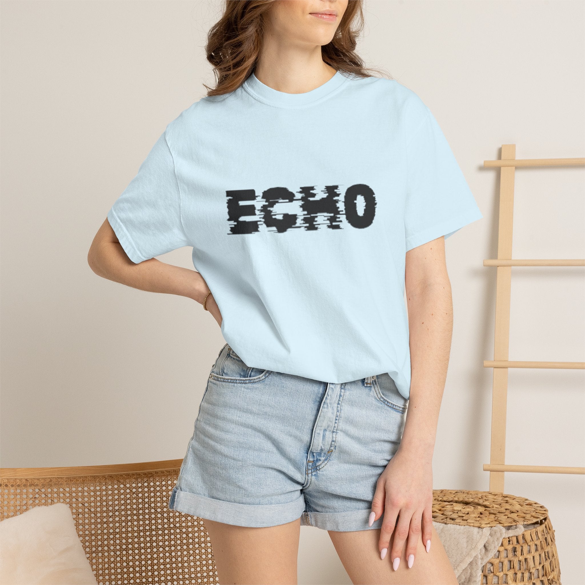 Echo Distorted Logo T-Shirt