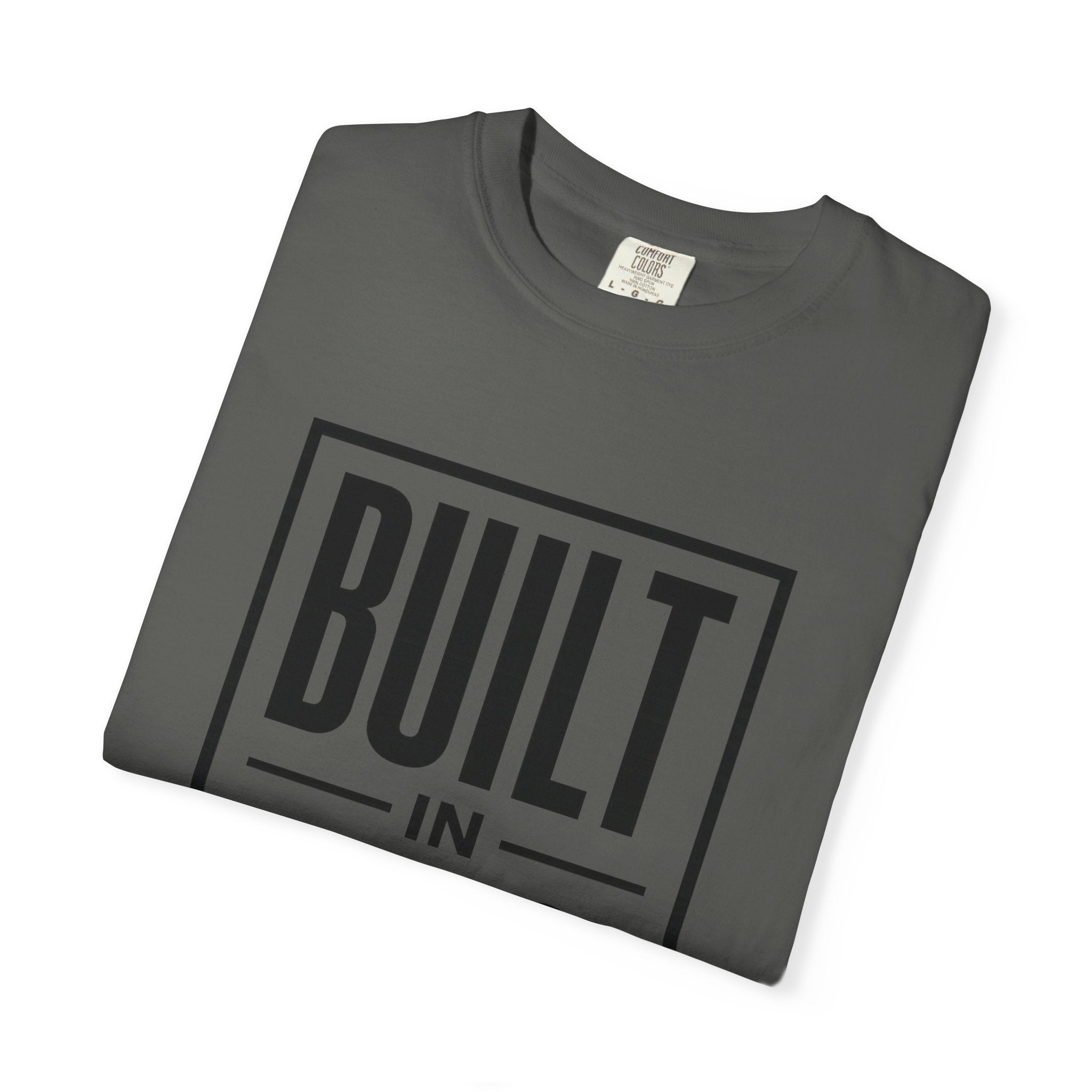 Built In Silence T-Shirt — Minimalist Bold Typography Tee