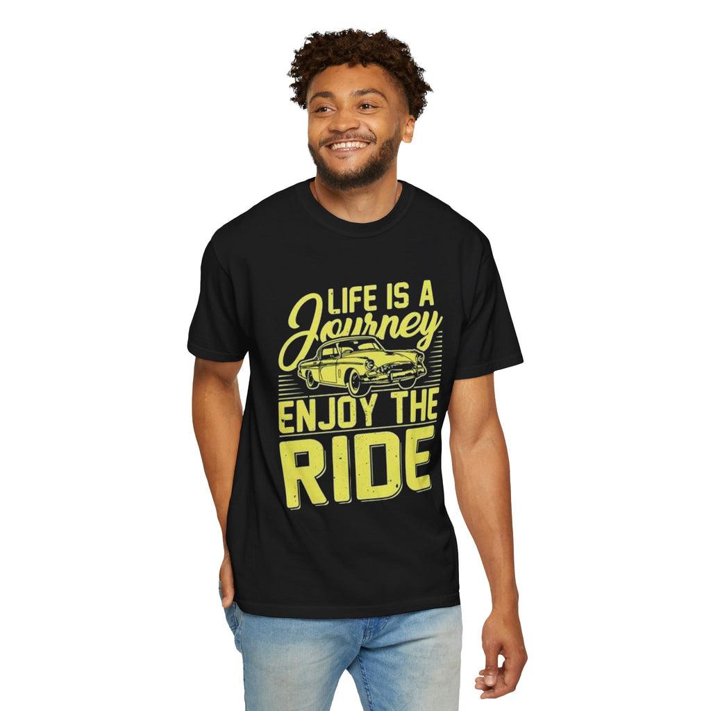 Enjoy The Ride T-Shirt — 'Life Is A Journey' Vintage Car Tee