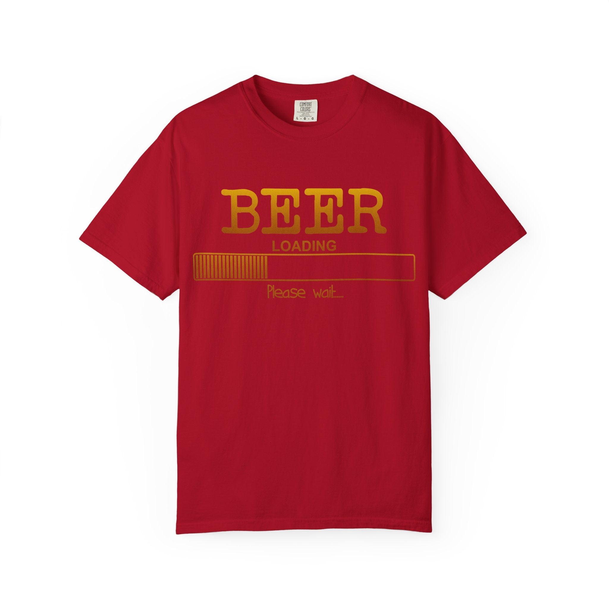 Beer Loading T‑Shirt — Funny 'Please Wait' Drinking Tee