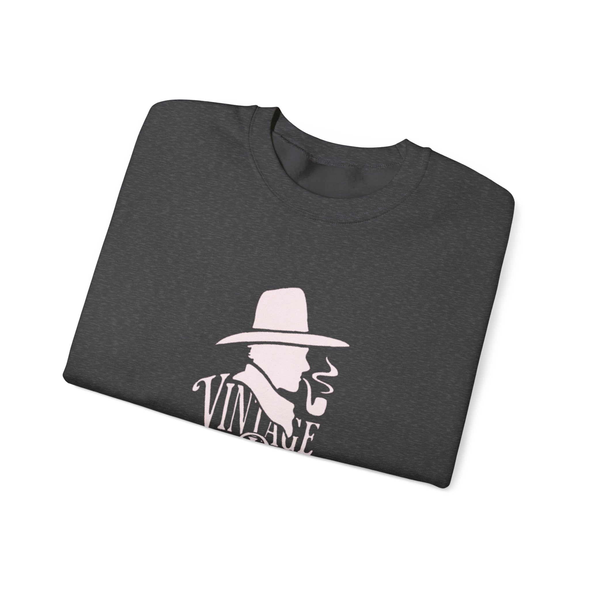 Crewneck Sweatshirt — Pink Cowboy Hat Graphic ‘Howdy’ Retro Western Pullover