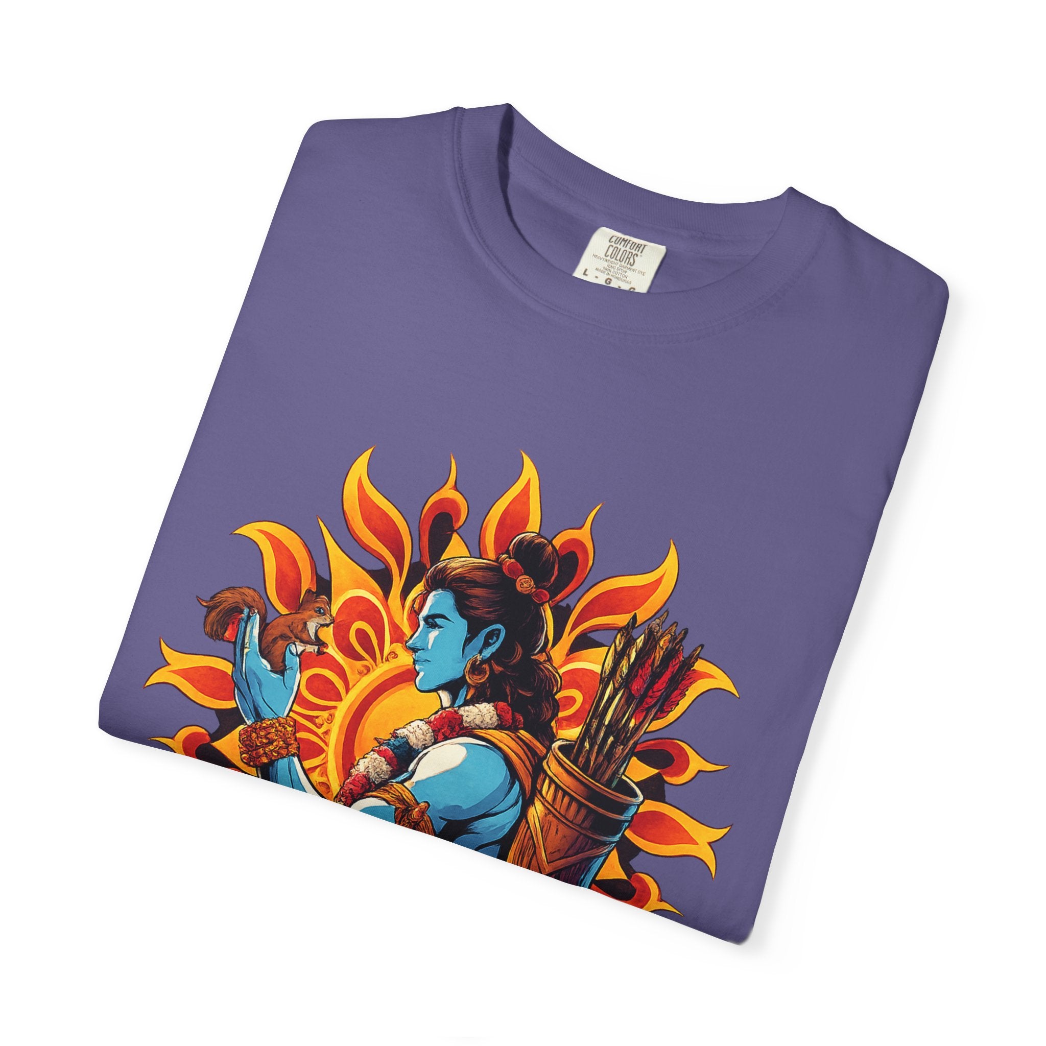 T-Shirt Ram Ji — Mythic Archer Illustration Tee (Sunburst Warrior Graphic)