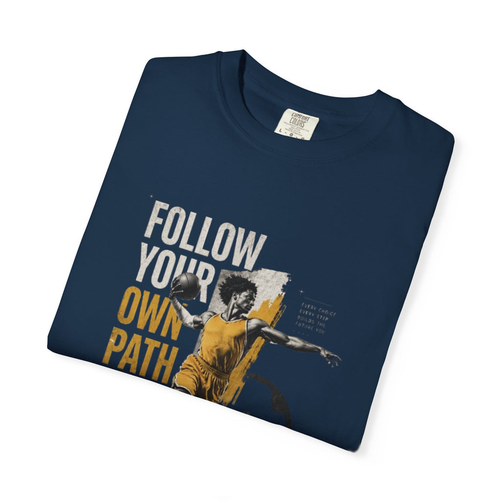 Follow Your Own Path T-Shirt — Inspirational Soccer Player Graphic Tee
