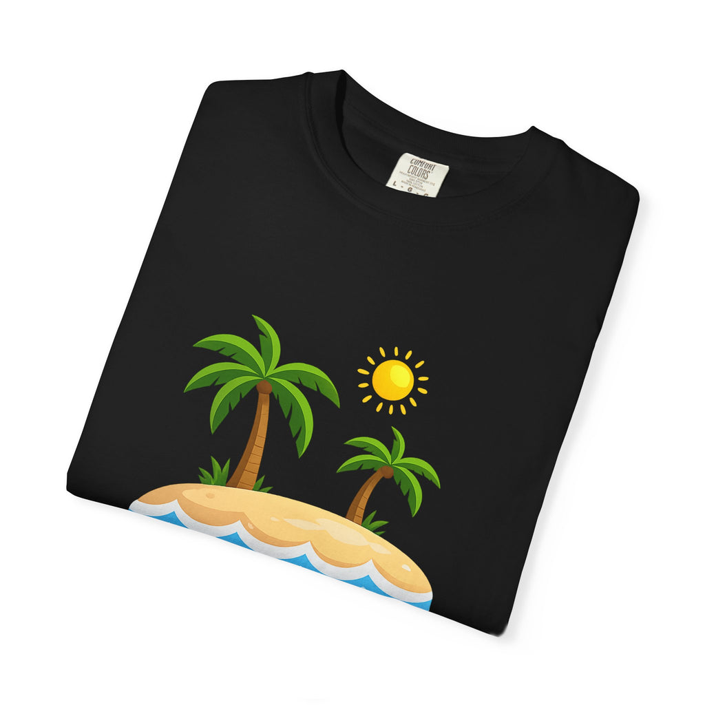 Island Paradise T-Shirt — Tropical Palm Tree Beach Graphic