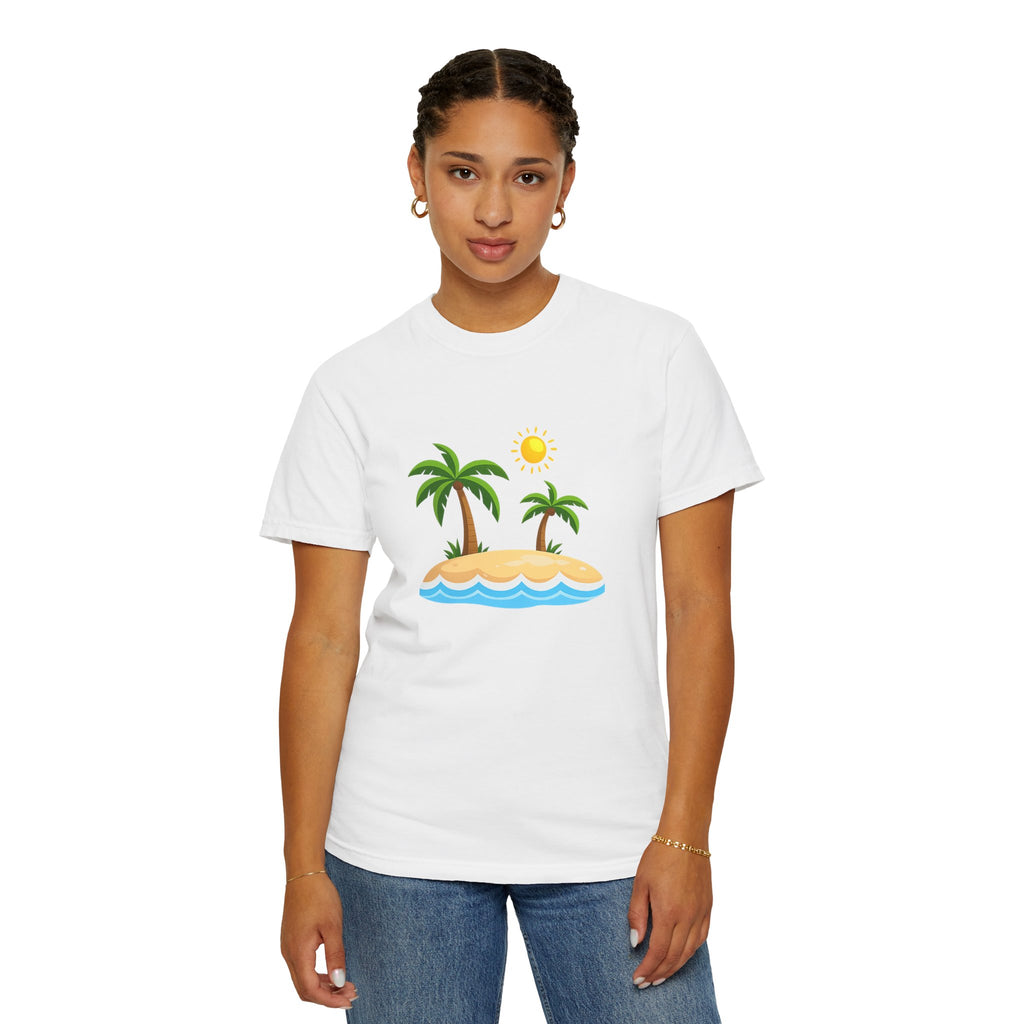 Island Paradise T-Shirt — Tropical Palm Tree Beach Graphic