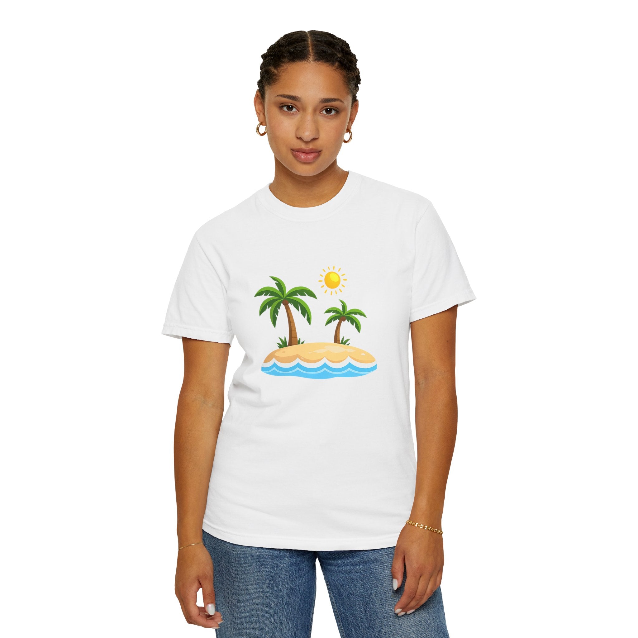 Island Paradise T-Shirt — Tropical Palm Tree Beach Graphic