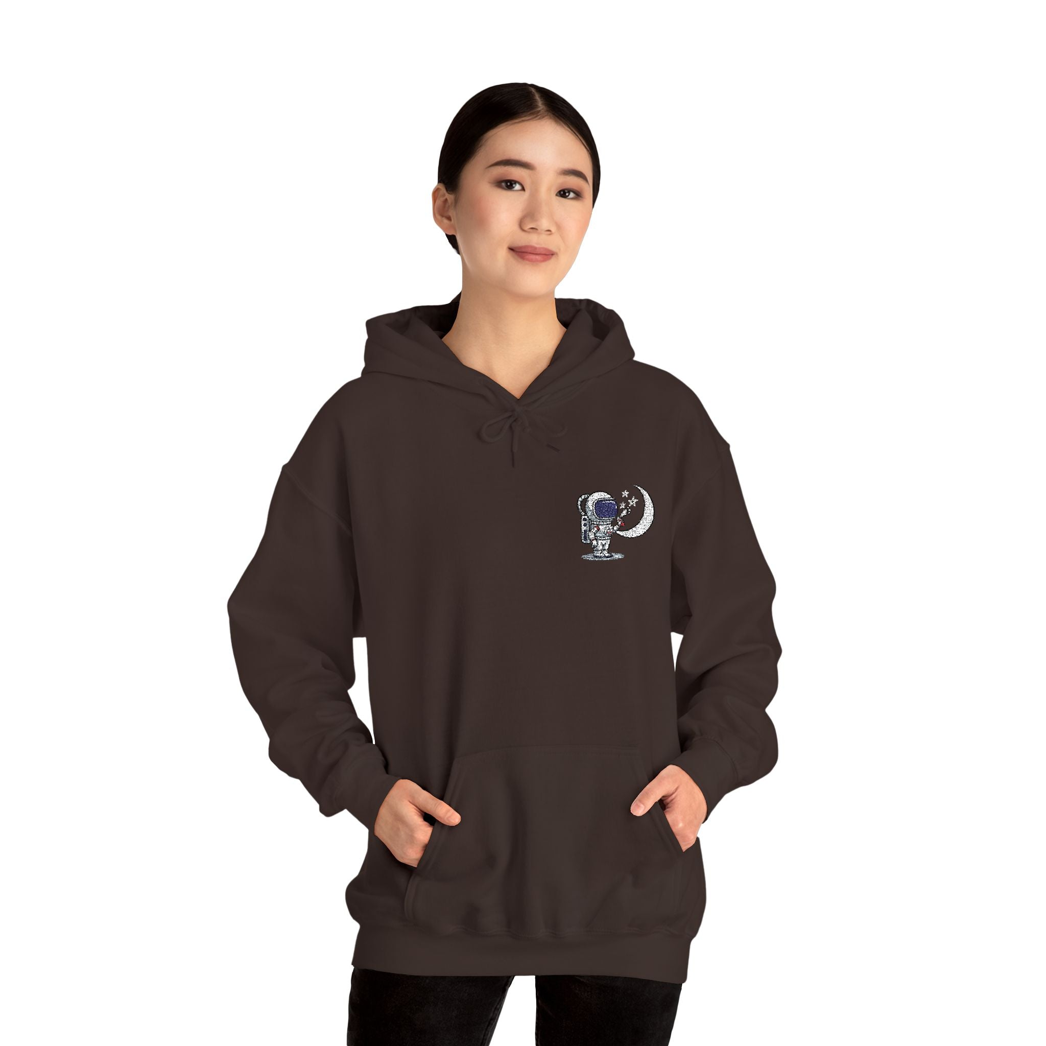 Skull Moon Hoodie — Gothic Night Sky Graphic Sweatshirt