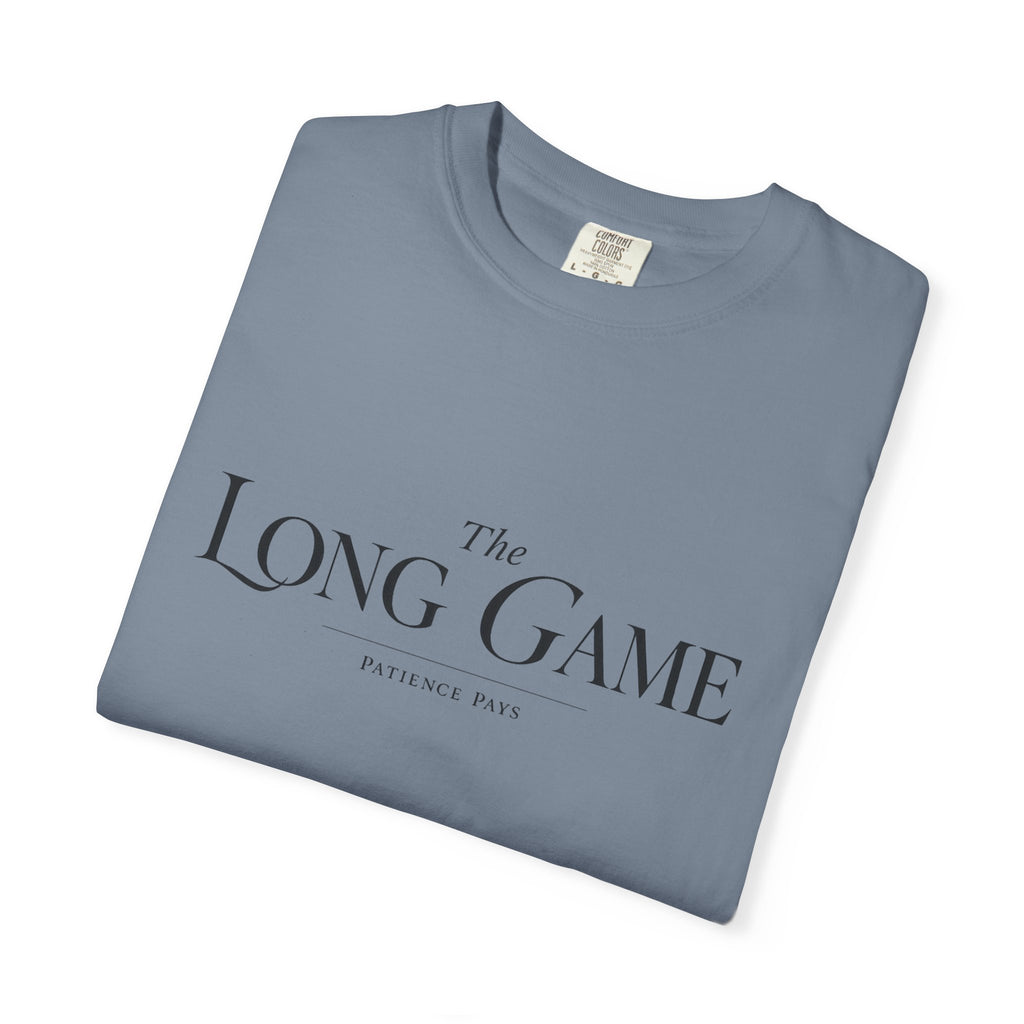 The Long Game T-Shirt — Minimalist Script Tee