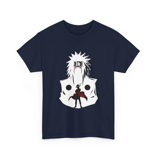 Anime Shadow Warrior T-Shirt — Silhouette Battle Graphic Tee