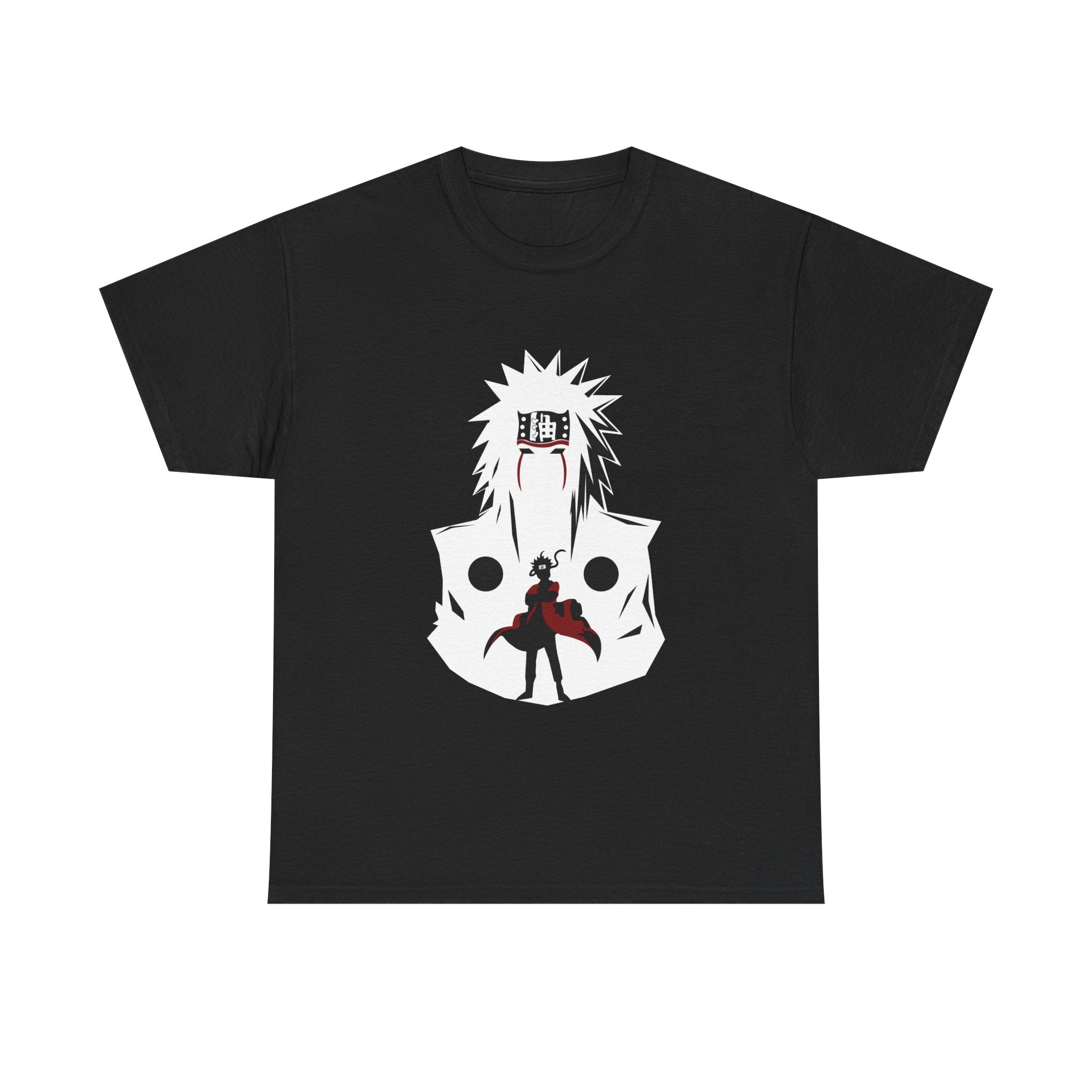 Anime Shadow Warrior T-Shirt — Silhouette Battle Graphic Tee