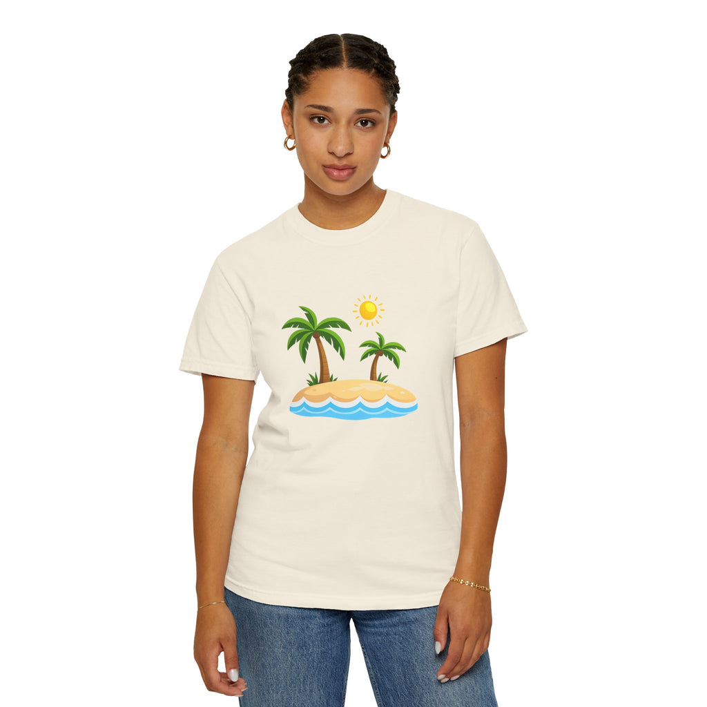 Island Paradise T-Shirt — Tropical Palm Tree Beach Graphic