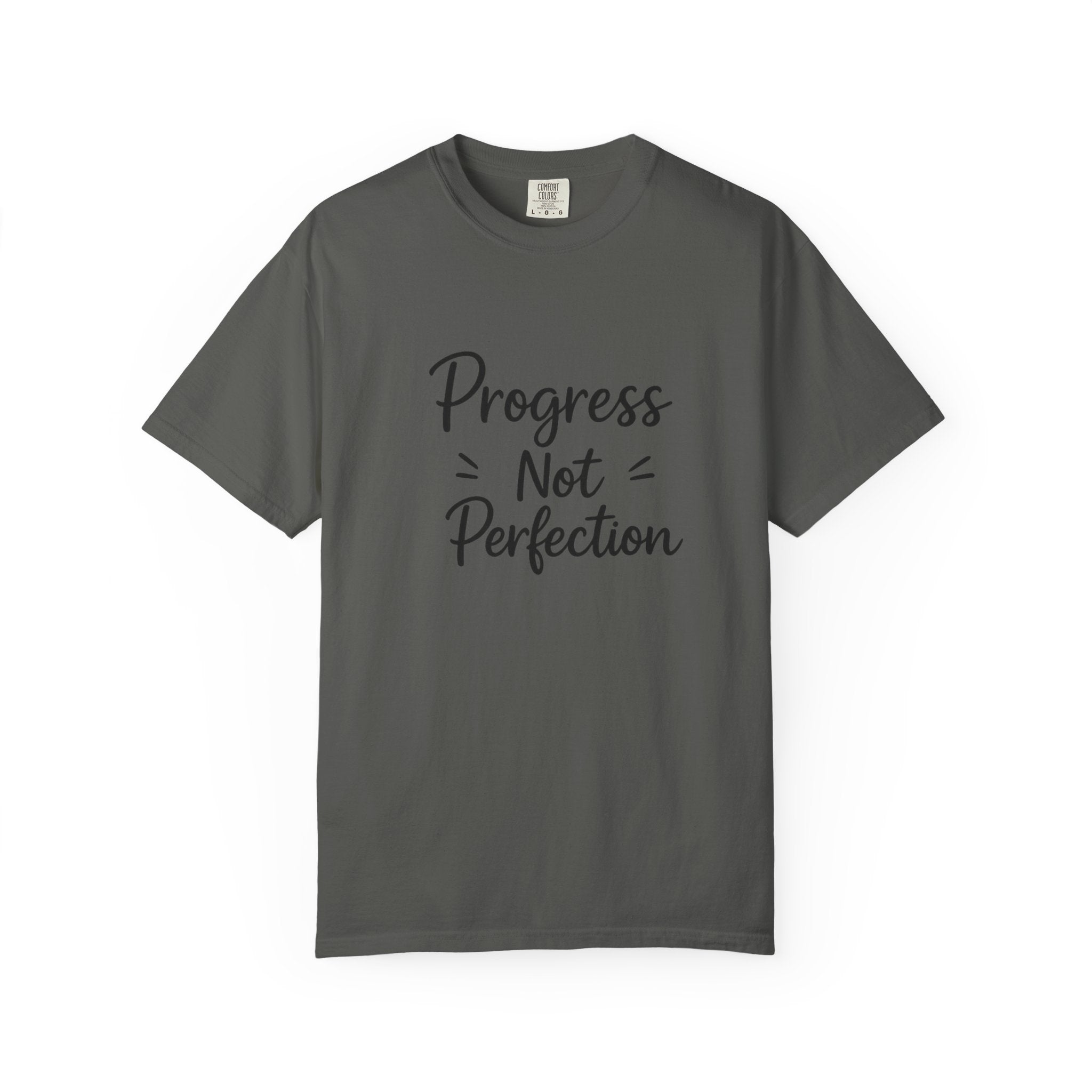 T-Shirt — "Progress Not Perfection" Inspirational Graphic Tee