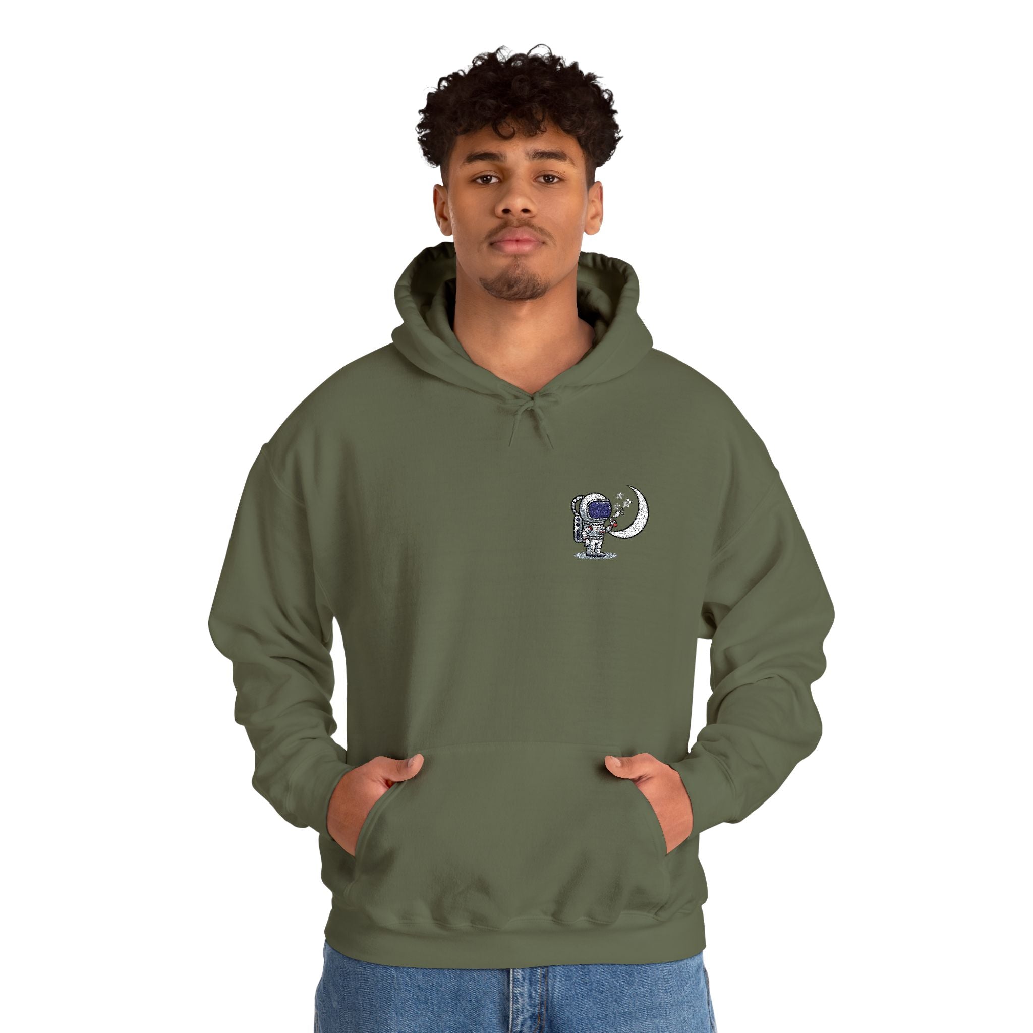 Skull Moon Hoodie — Gothic Night Sky Graphic Sweatshirt
