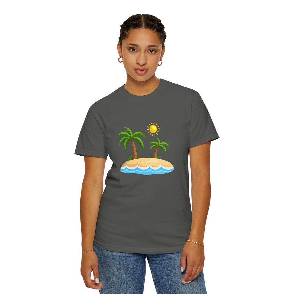 Island Paradise T-Shirt — Tropical Palm Tree Beach Graphic