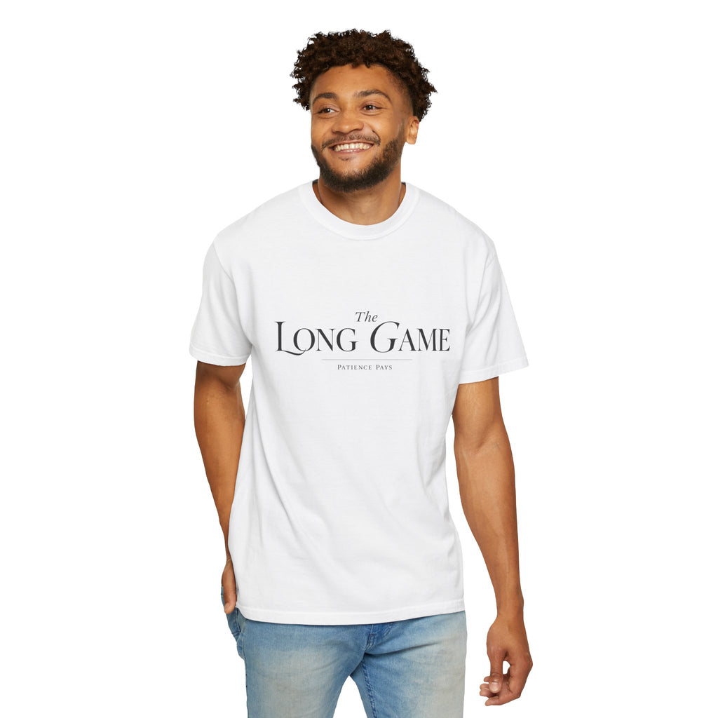 The Long Game T-Shirt — Minimalist Script Tee