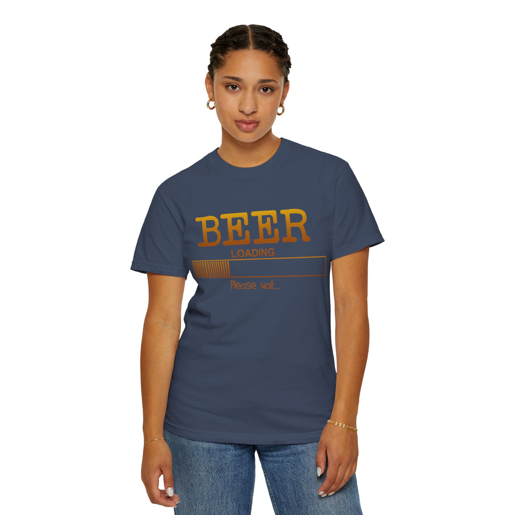 Beer Loading T‑Shirt — Funny 'Please Wait' Drinking Tee