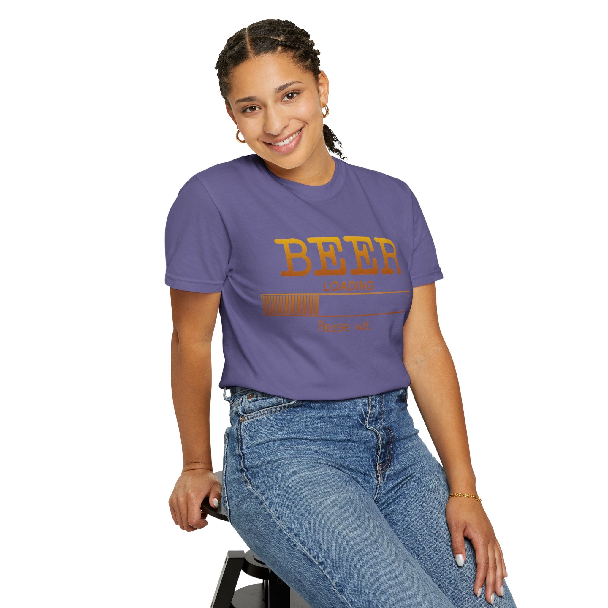 Beer Loading T‑Shirt — Funny 'Please Wait' Drinking Tee